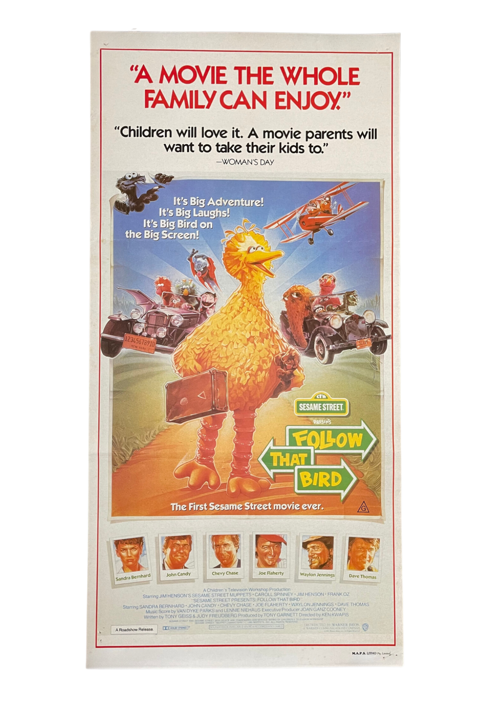 Sesame Street: Follow that Bird (1985) - Daybill – Vintage Posters AU