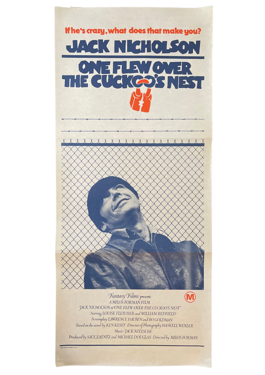 One Flew Over the Cuckoo's Nest (1975) Jack Nicholson - Daybill