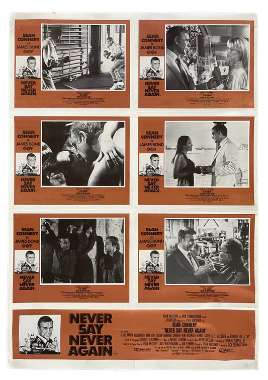 James Bond: Never Say Never Again (1983) - Lobby Card Sheet