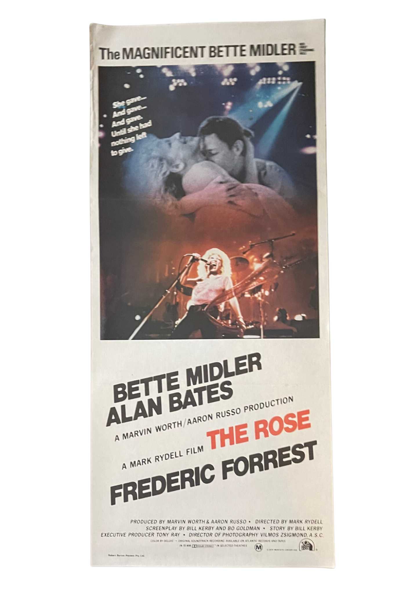 The Rose (1980) Bette Midler - Daybill