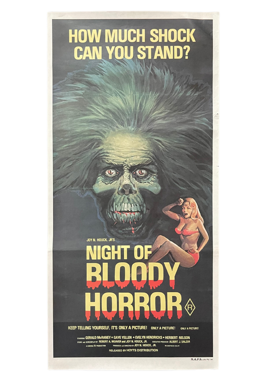 Night Of Bloody Horror (1969) - Daybill