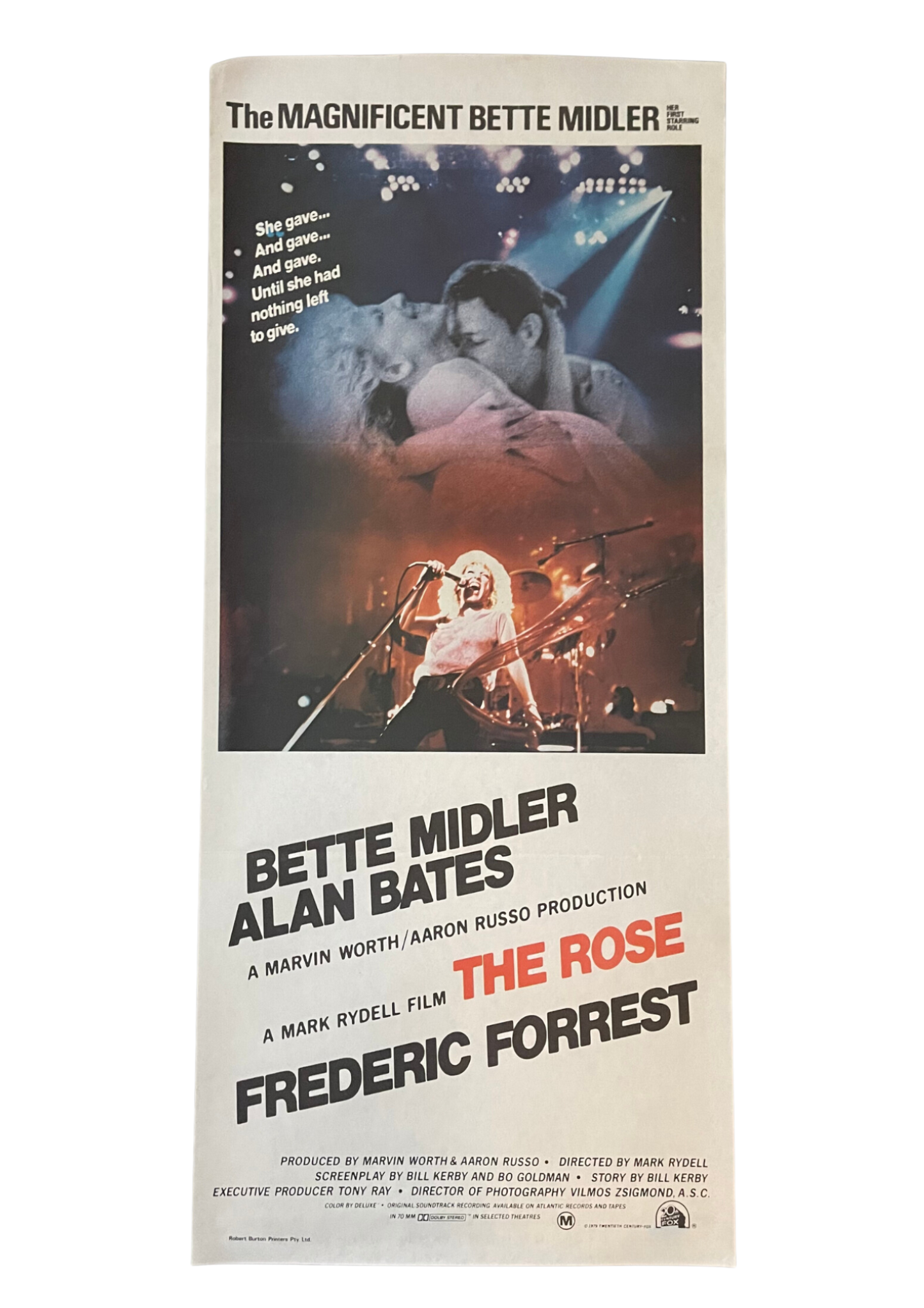 The Rose (1980) Bette Midler - Daybill