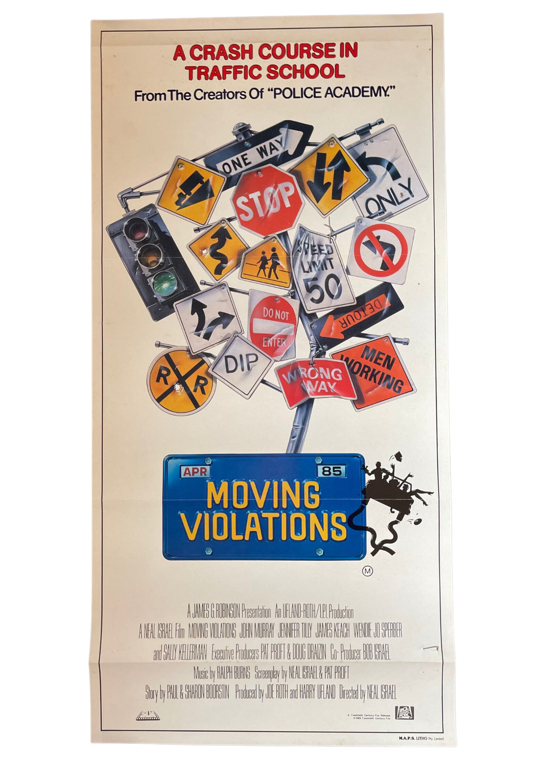 Moving Violations (1985) - Daybill – Vintage Posters AU
