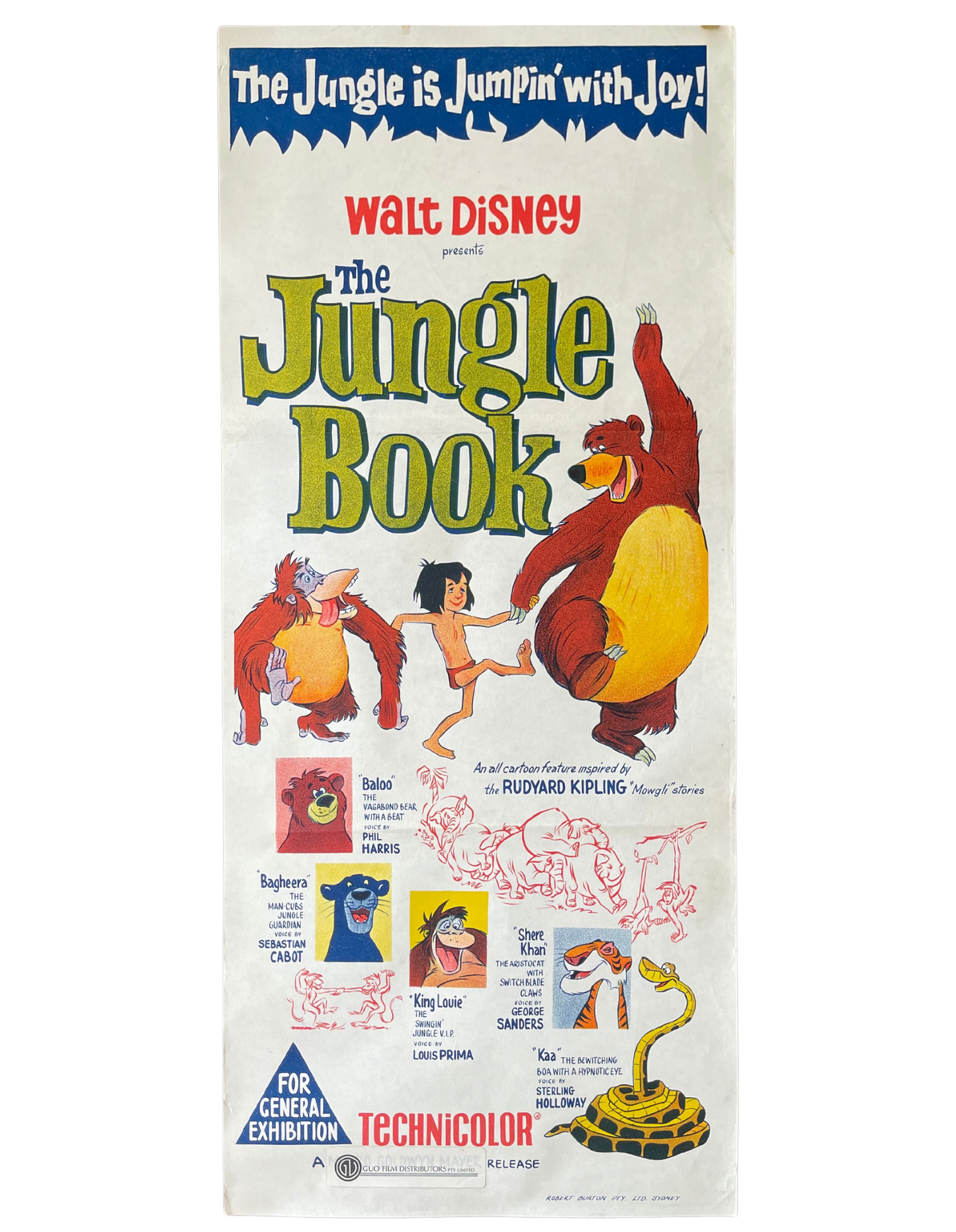 The Jungle Book (1967) - Daybill