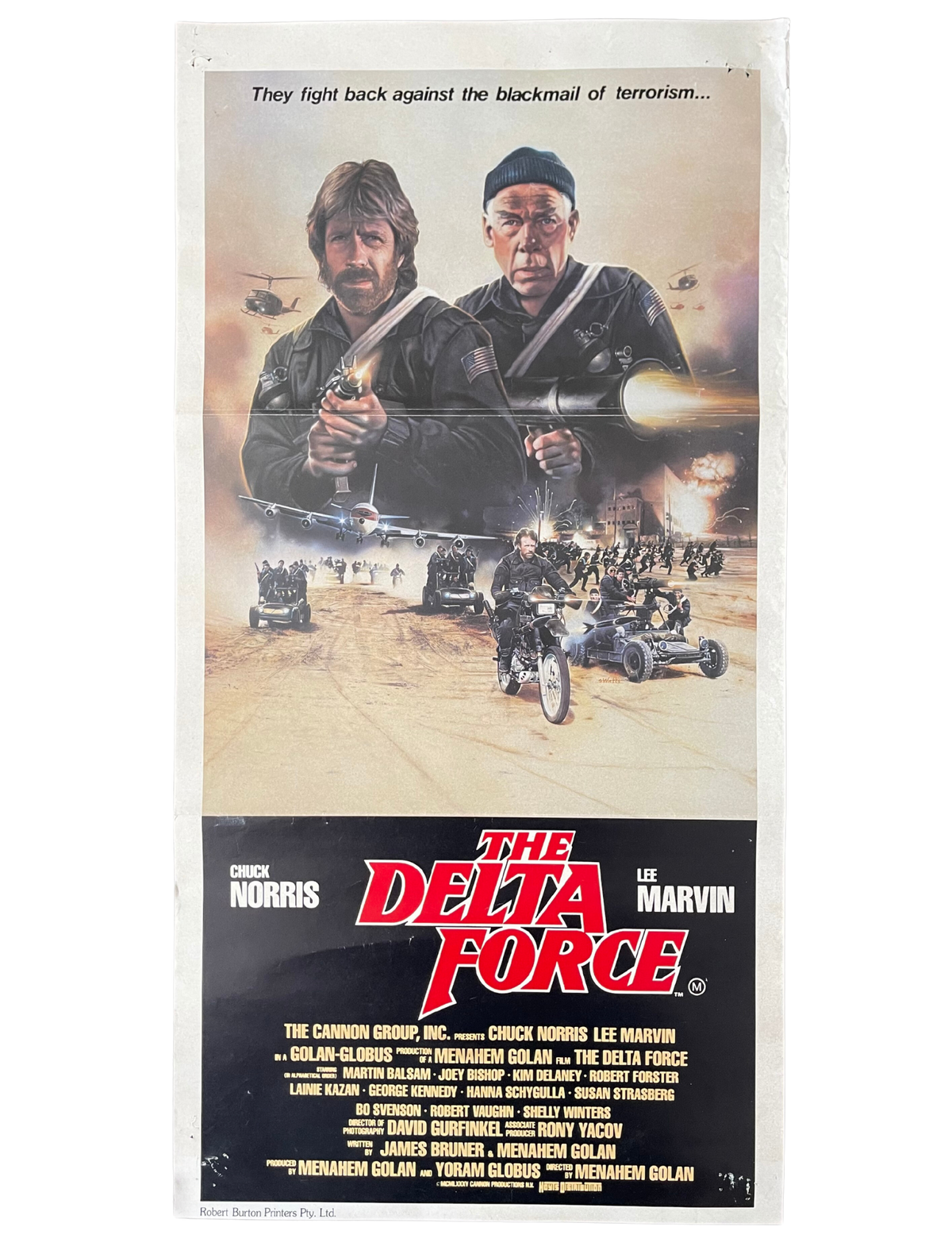 Collection Red Delta Force The Delta Force (1986) Chuck Norris - Daybill – Vintage Posters AU