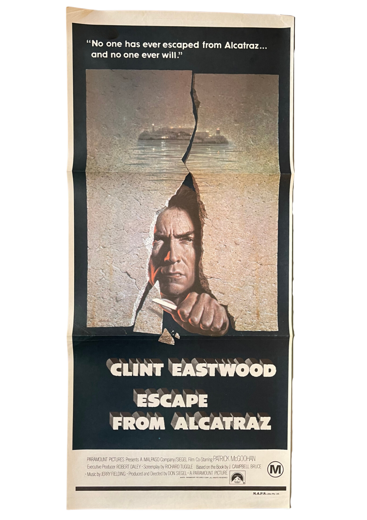Escape From Alcatraz (1979) Clint Eastwood - Daybill