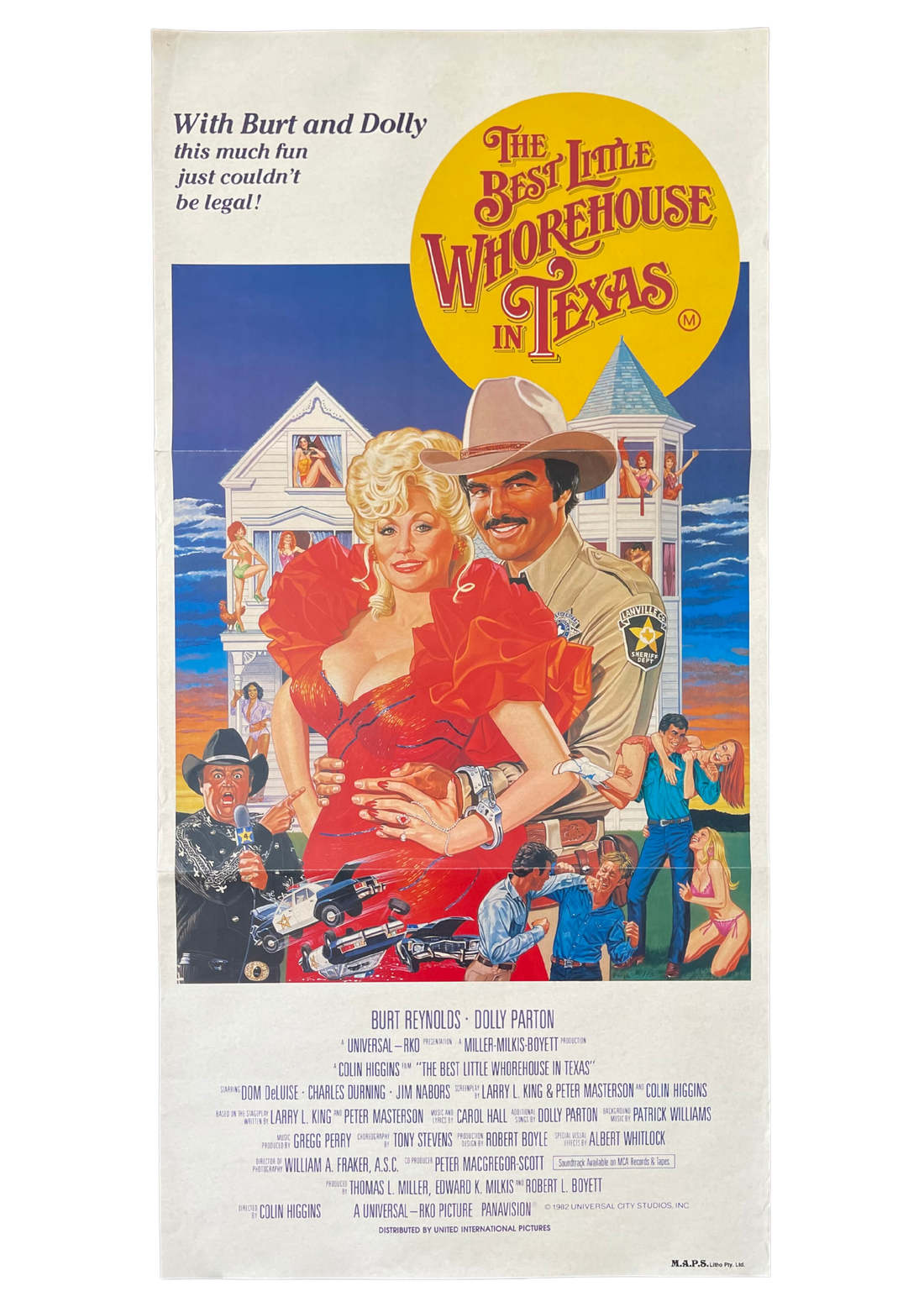 The Best Little Whorehouse In Texas The Sidestep The Best Little Whorehouse In Texas (1982) - Daybill – Vintage Posters AU