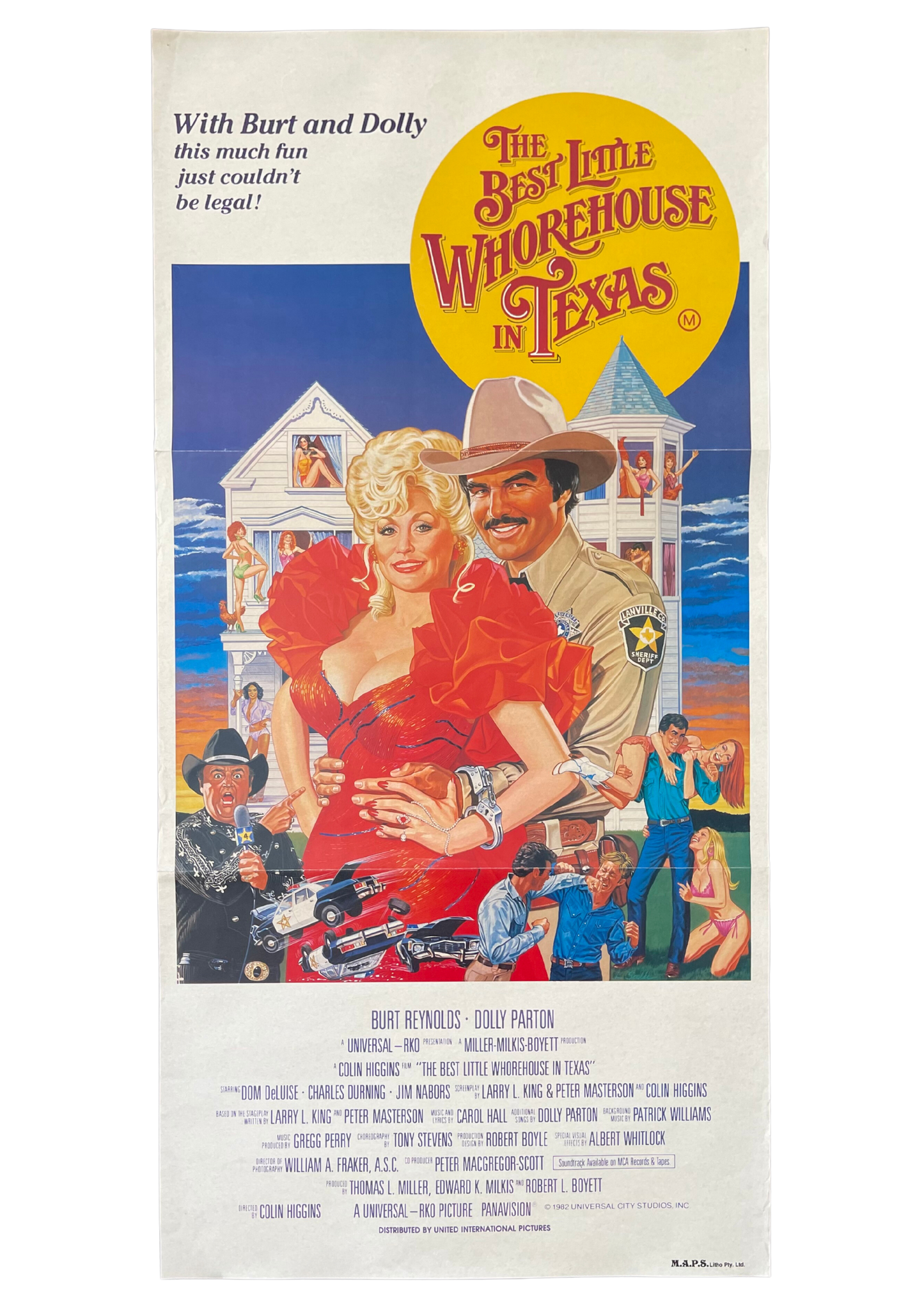 The Best Little Whorehouse In Texas (1982) - Daybill