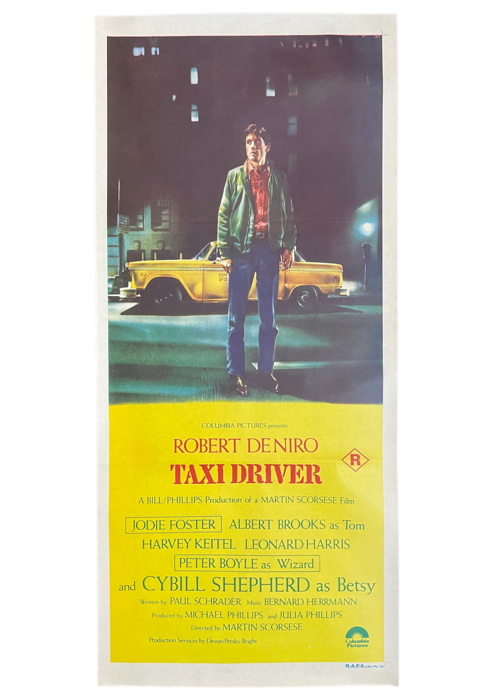 Taxi Driver 1976 Australian Daybill Movie Poster Vintage Posters AU taxi-driver-1976-australian-daybill-movie-poster-vintage-posters-au