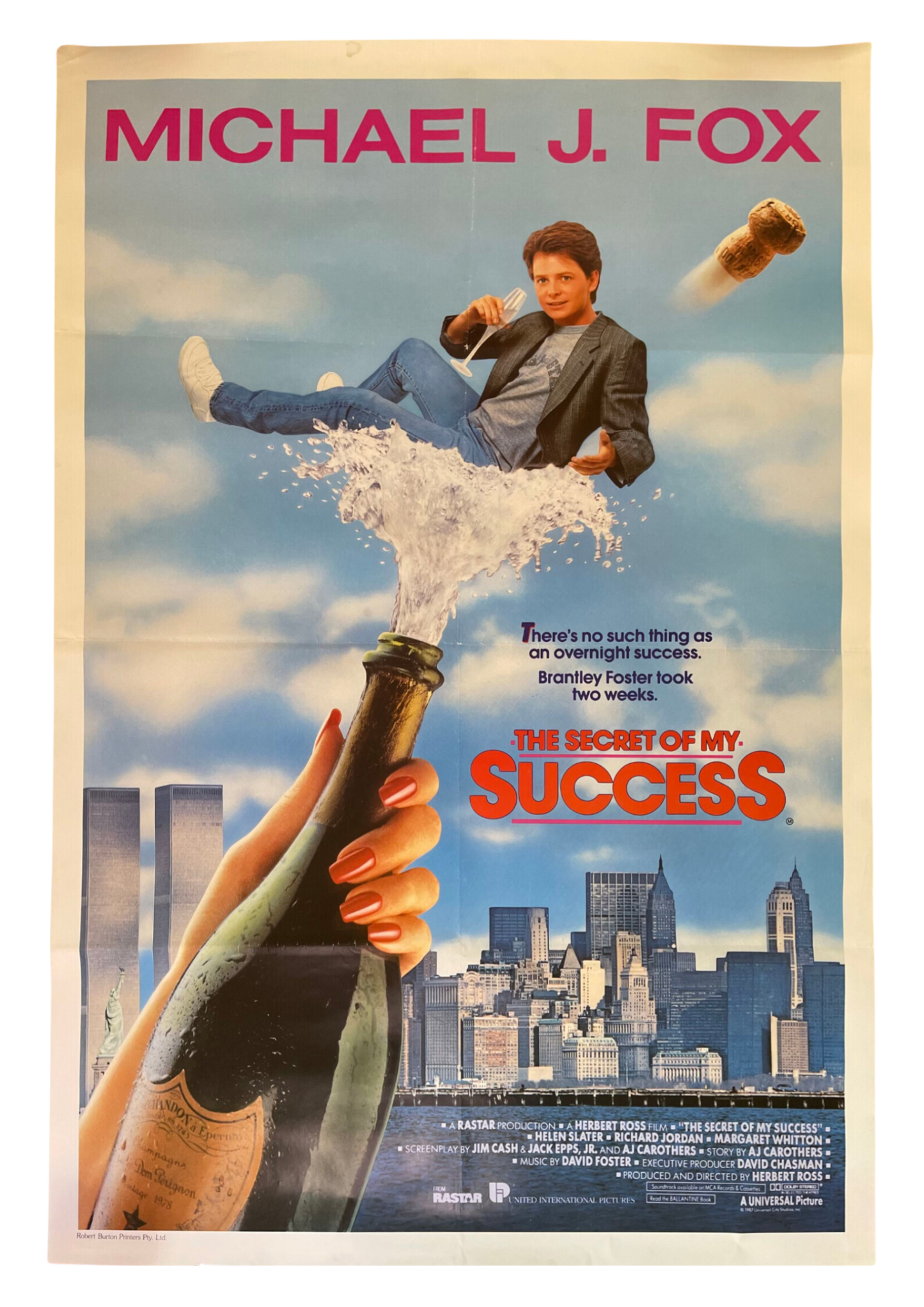 The Secret Of My Success (1987) Michael J. Fox - One Sheet