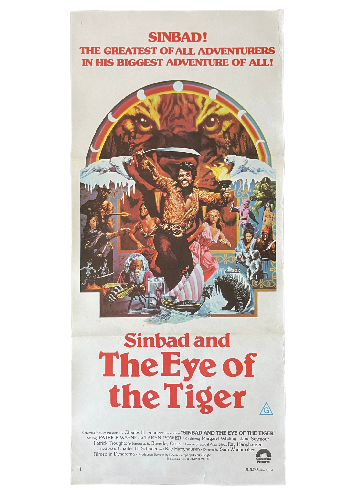 Sinbad and the Eye of the Tiger (1977) - Daybill