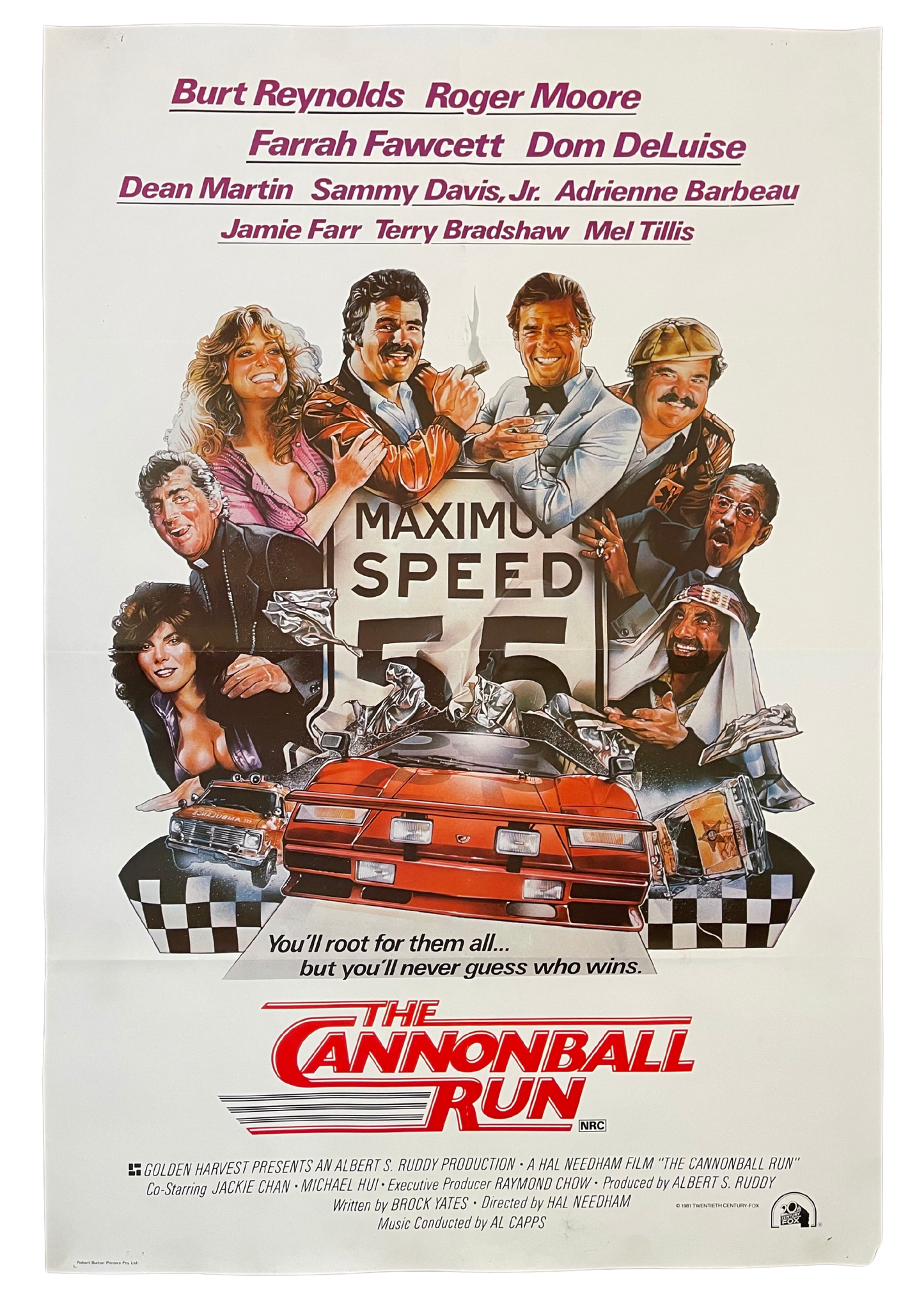 The Cannonball Run (1981) - One Sheet