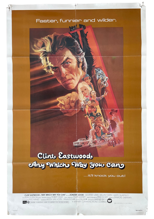 Any Which Way You Can (1980) Clint Eastwood - One Sheet