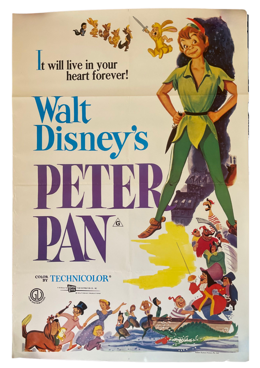 Peter Pan (1953, 70s Rerelease) - One Sheet