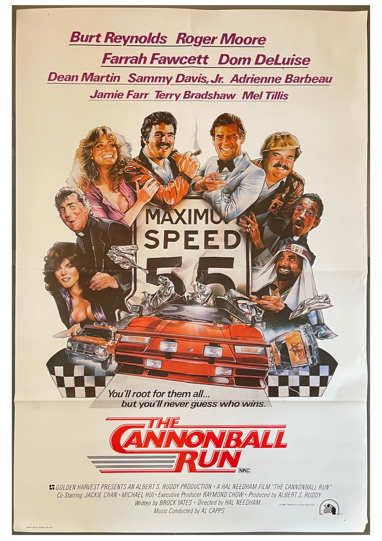 The Cannonball Run (1981) - One Sheet