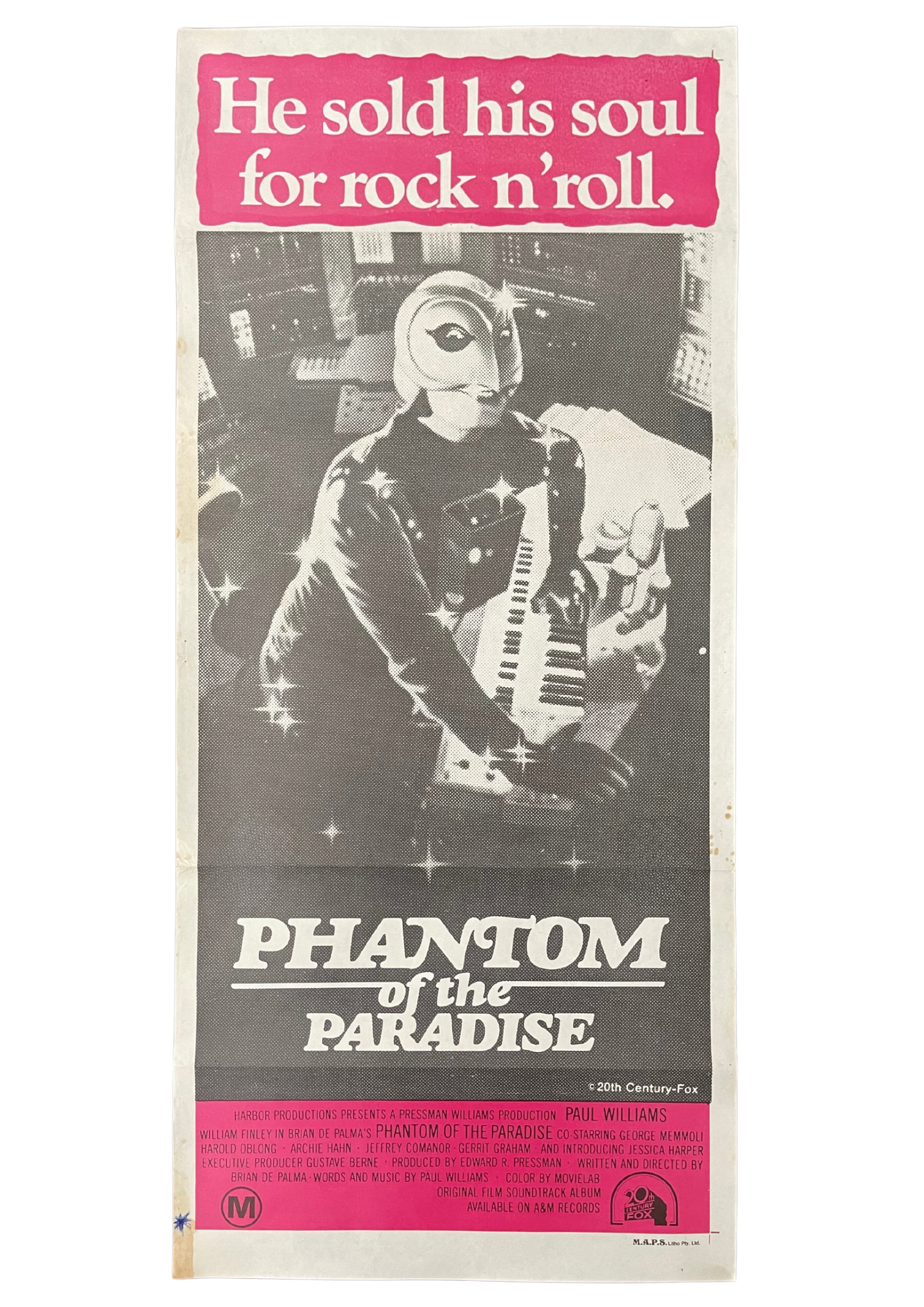 Phantom Of The Paradise (1974) - Daybill