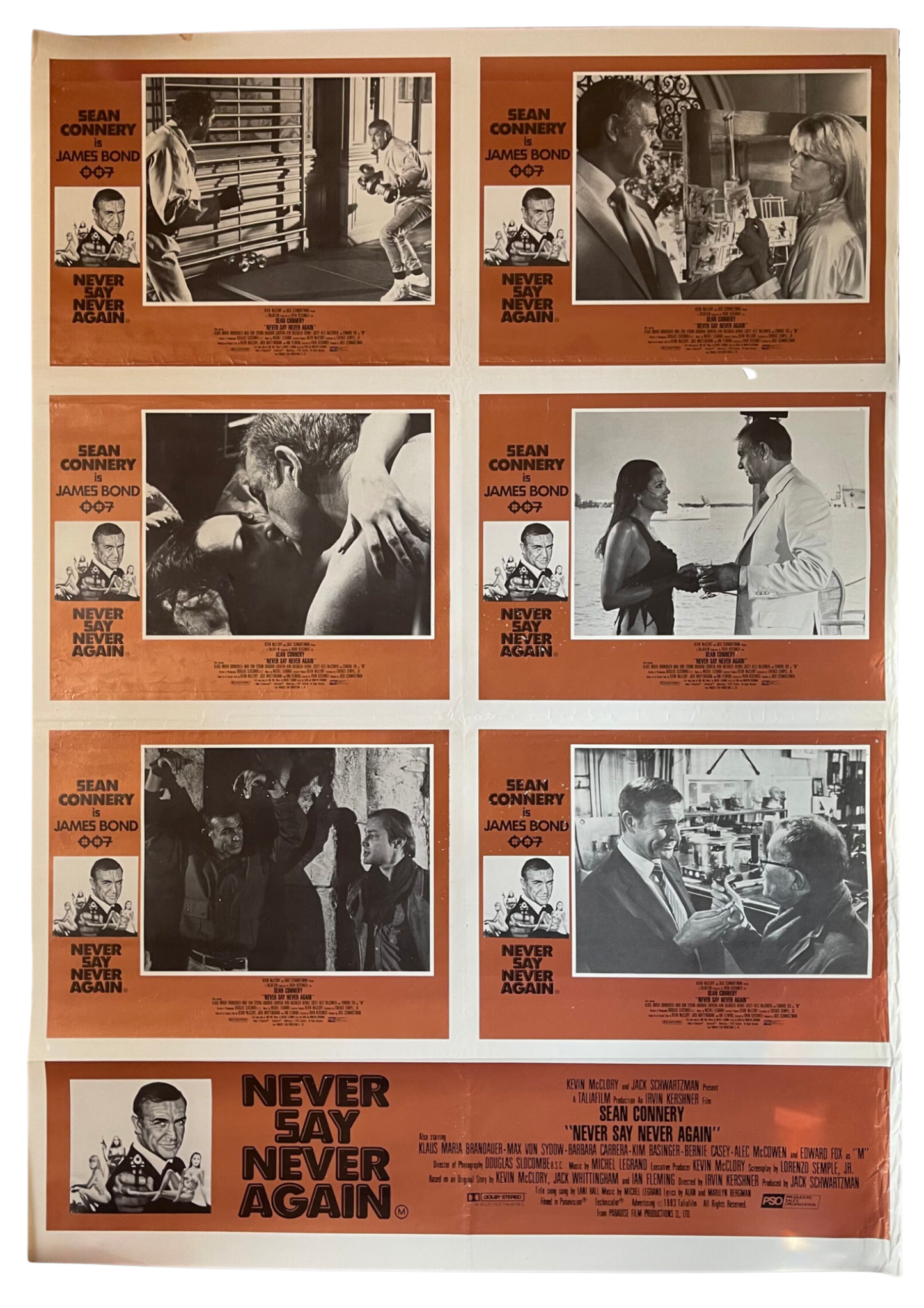 James Bond: Never Say Never Again (1983) - Lobby Card One Sheet