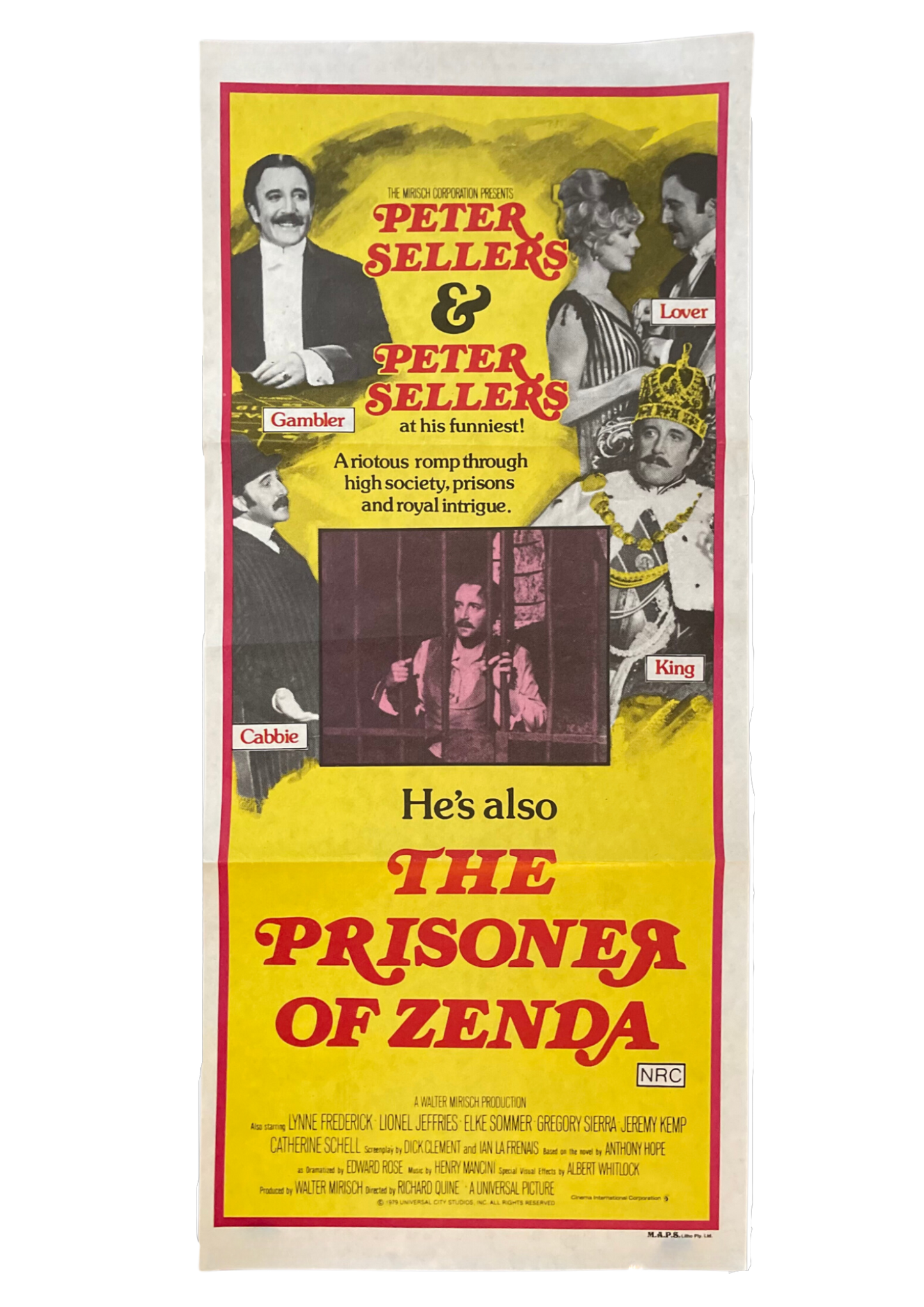 The Prisoner of Zenda (1979) Peter Sellers - Daybill