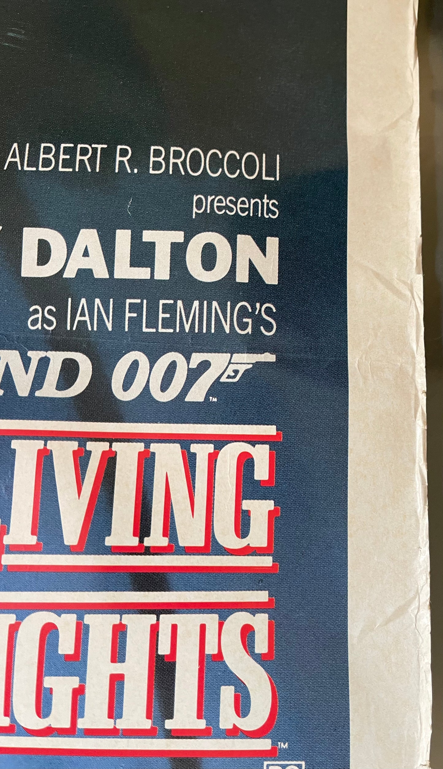 James Bond The Living Daylights (1987) Timothy Dalton - One Sheet