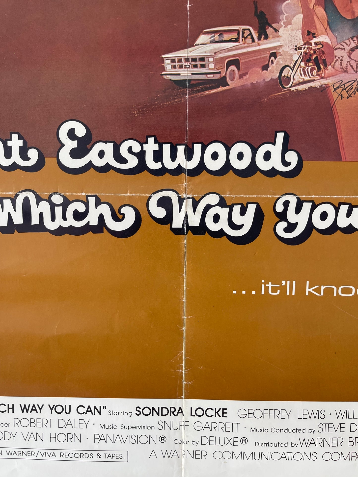 Any Which Way You Can (1980) Clint Eastwood - One Sheet