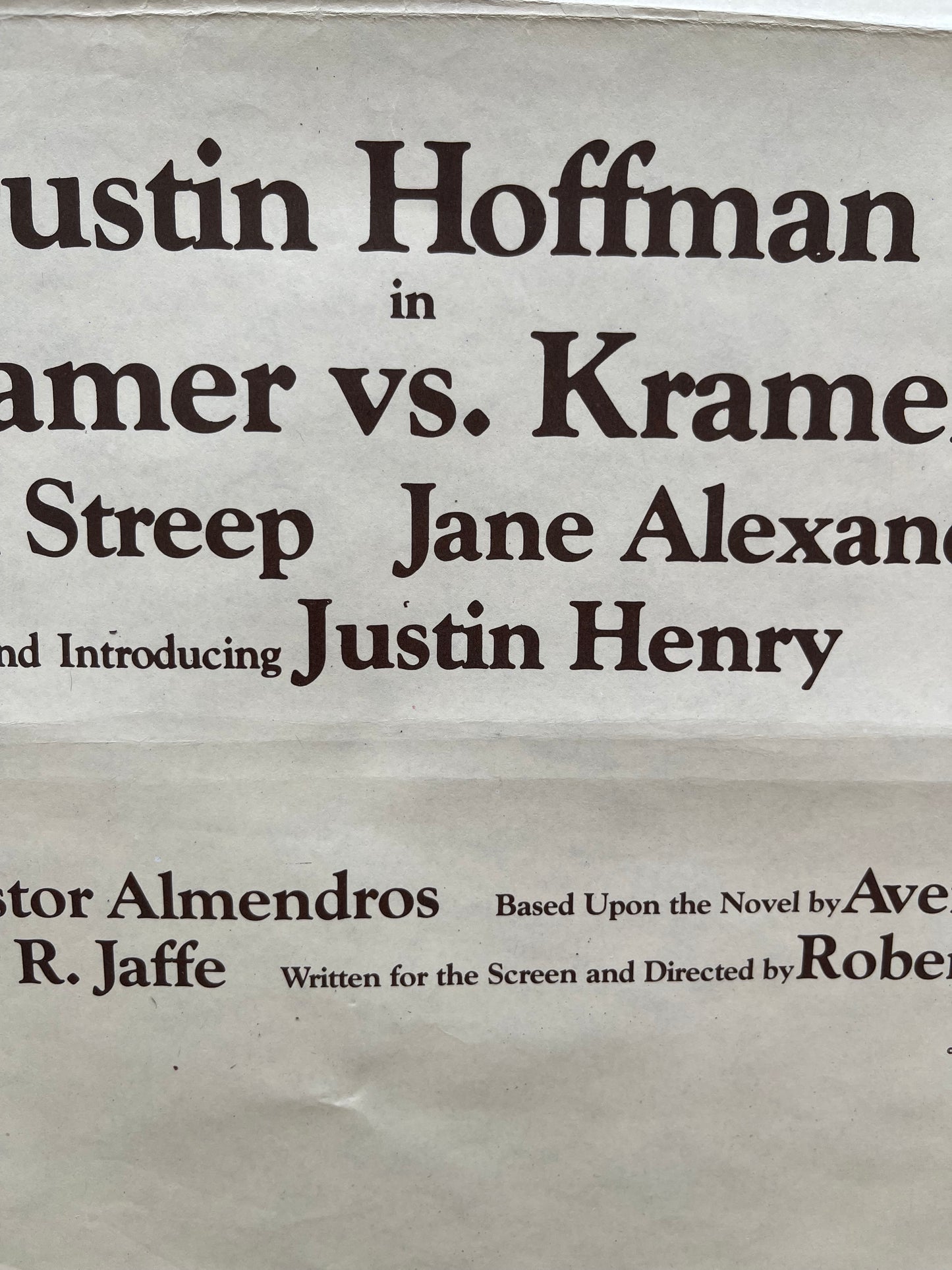 Kramer vs Kramer (1979) - Daybill