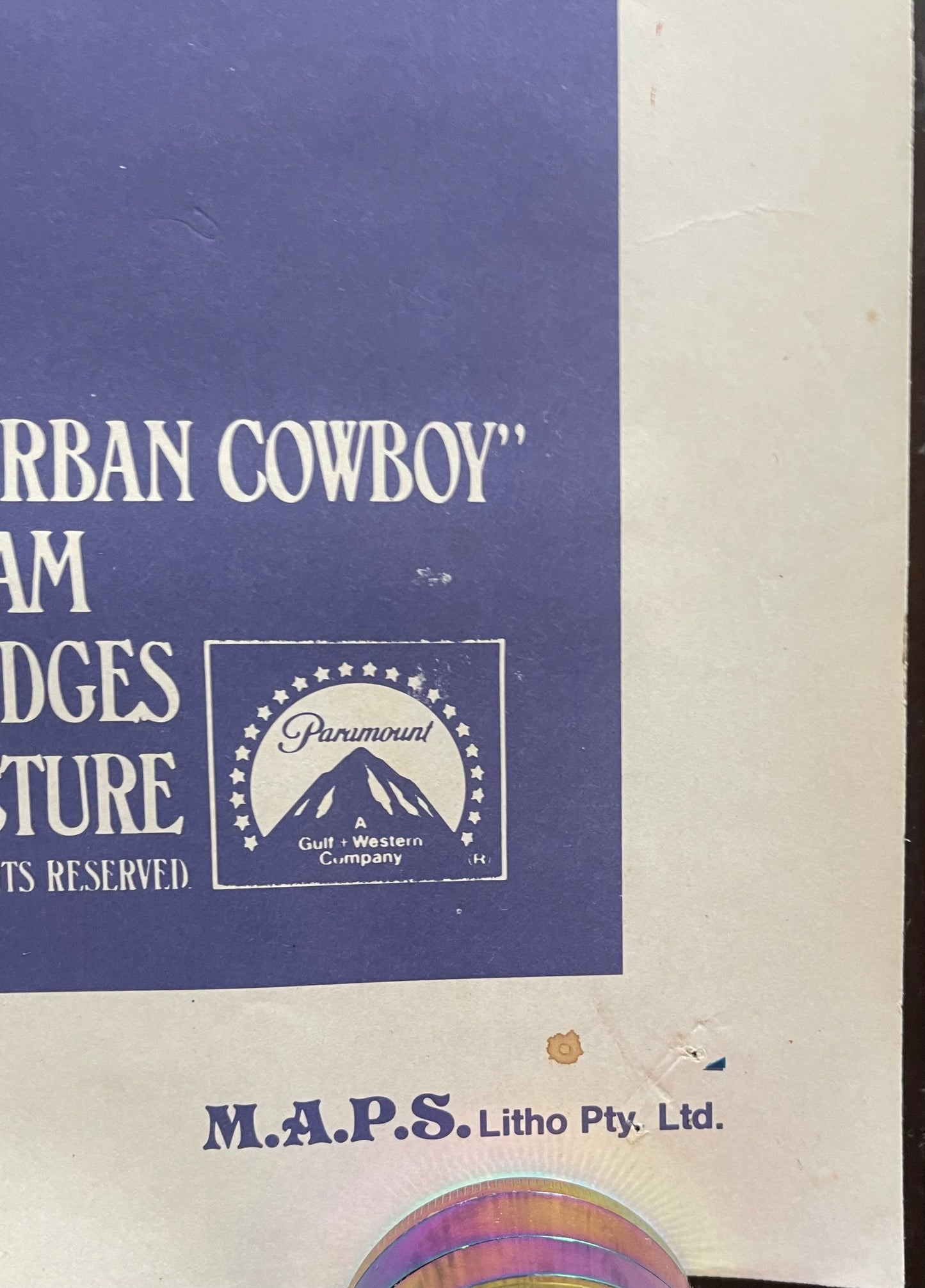 Urban Cowboy (1980) John Travolta - One Sheet