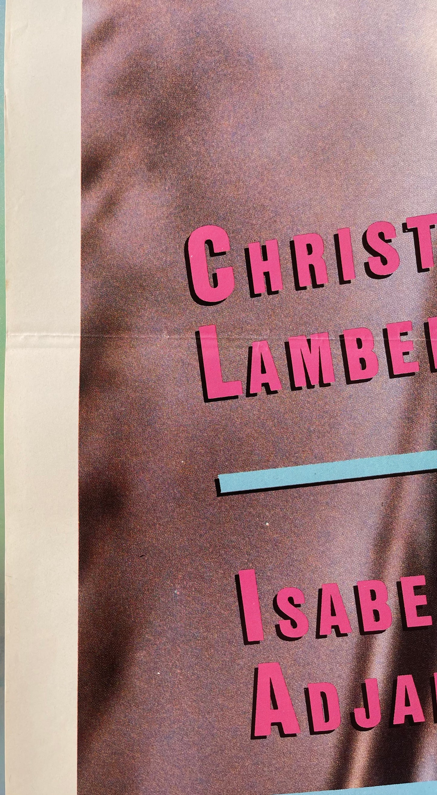 Subway (1985) Christopher Lambert - One Sheet
