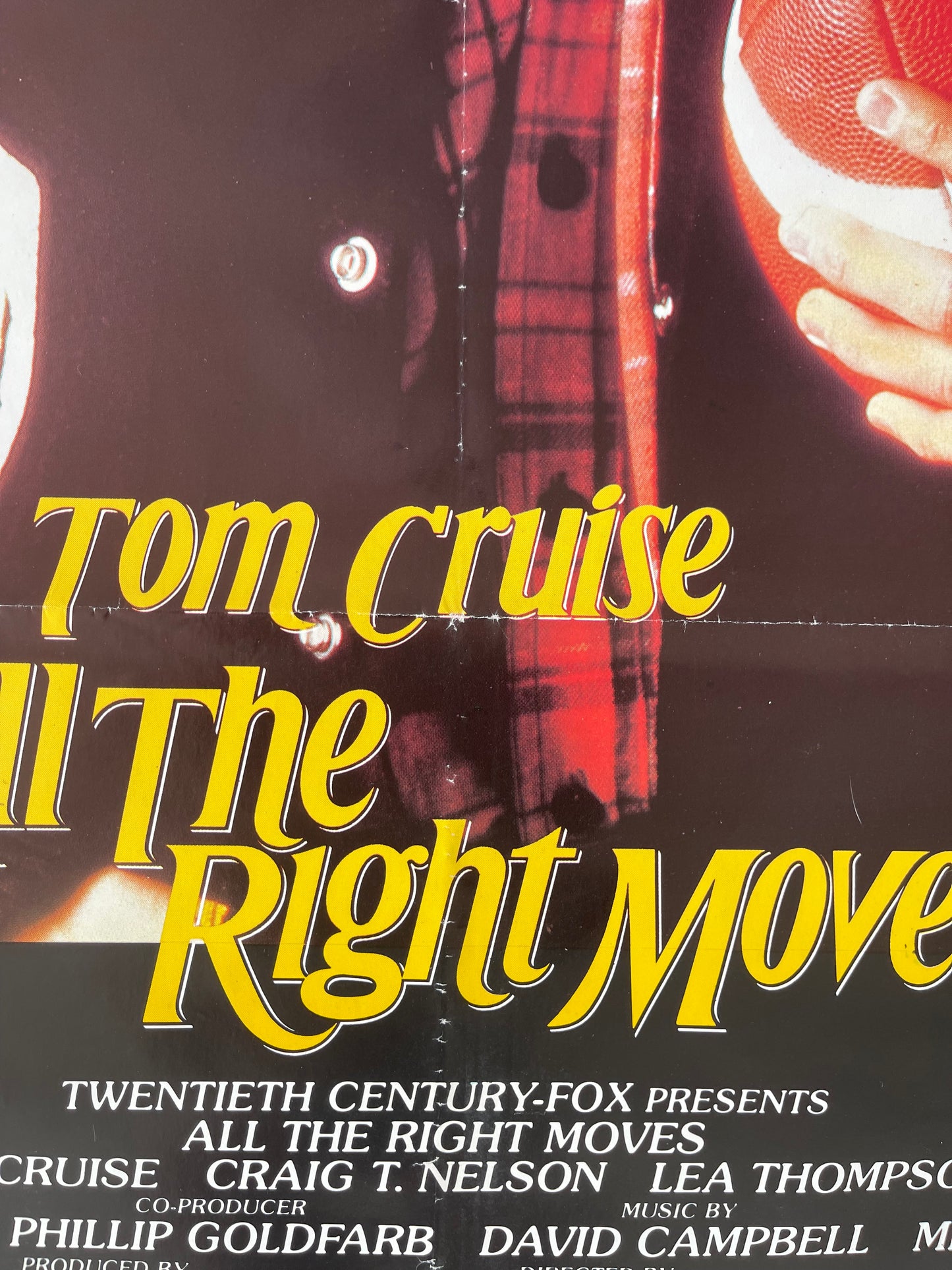 All The Right Moves (1983) Tom Cruise - One Sheet