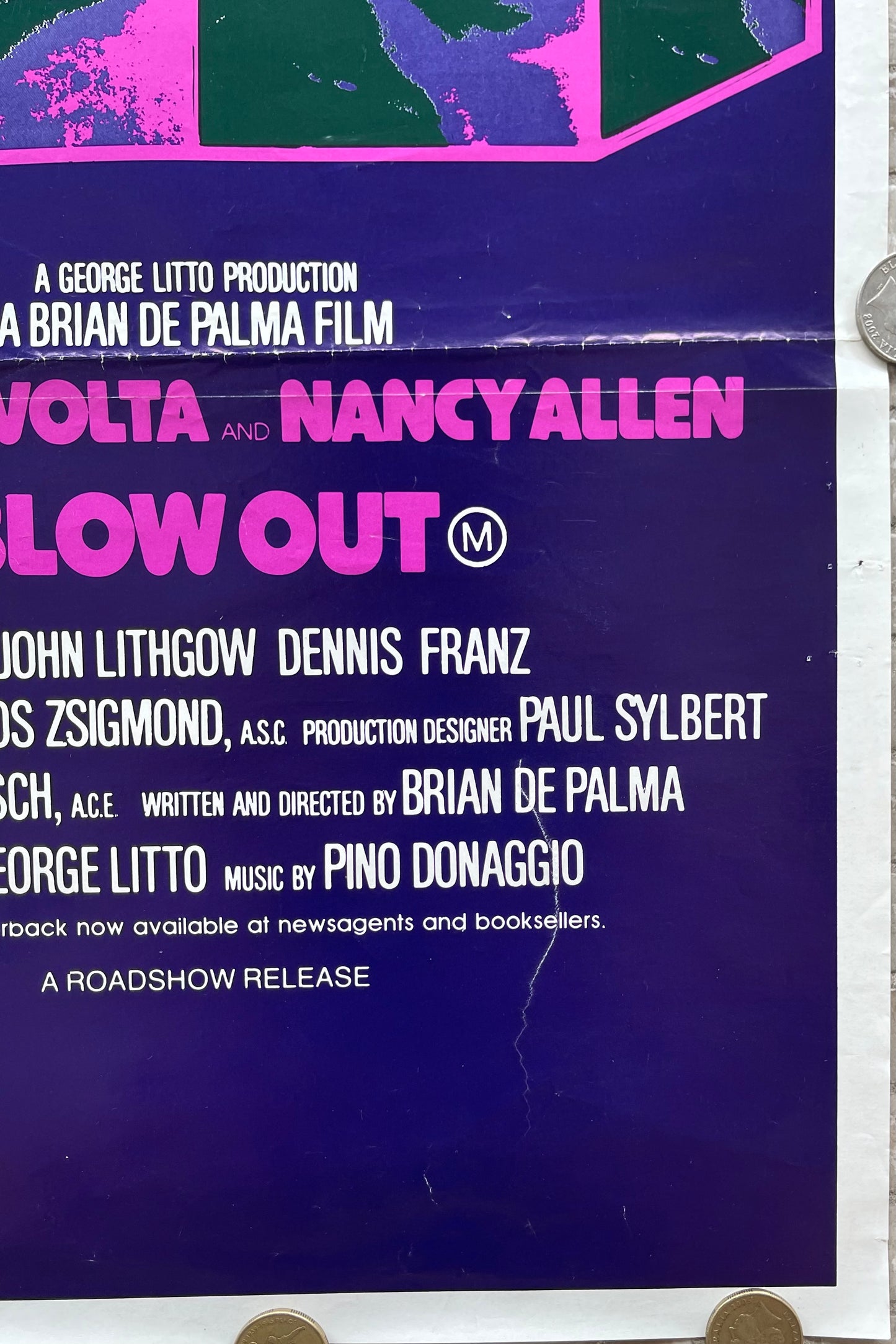Blow Out (1981) - Daybill