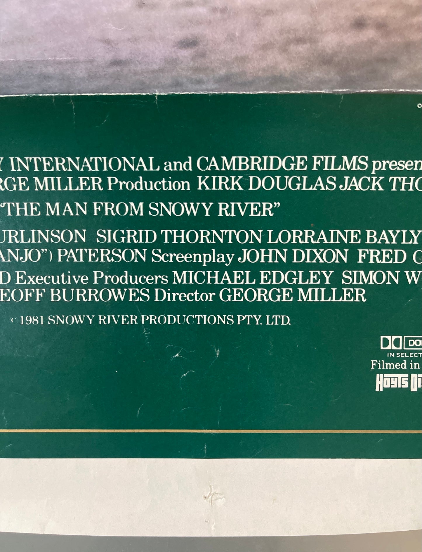 The Man From Snowy River (1982) - Daybill